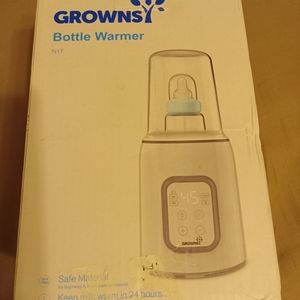 Grownsy 5-in-1 Baby Bottle Warmer, Bottle Sterilizer,Timer, BPA-Free LCD Display